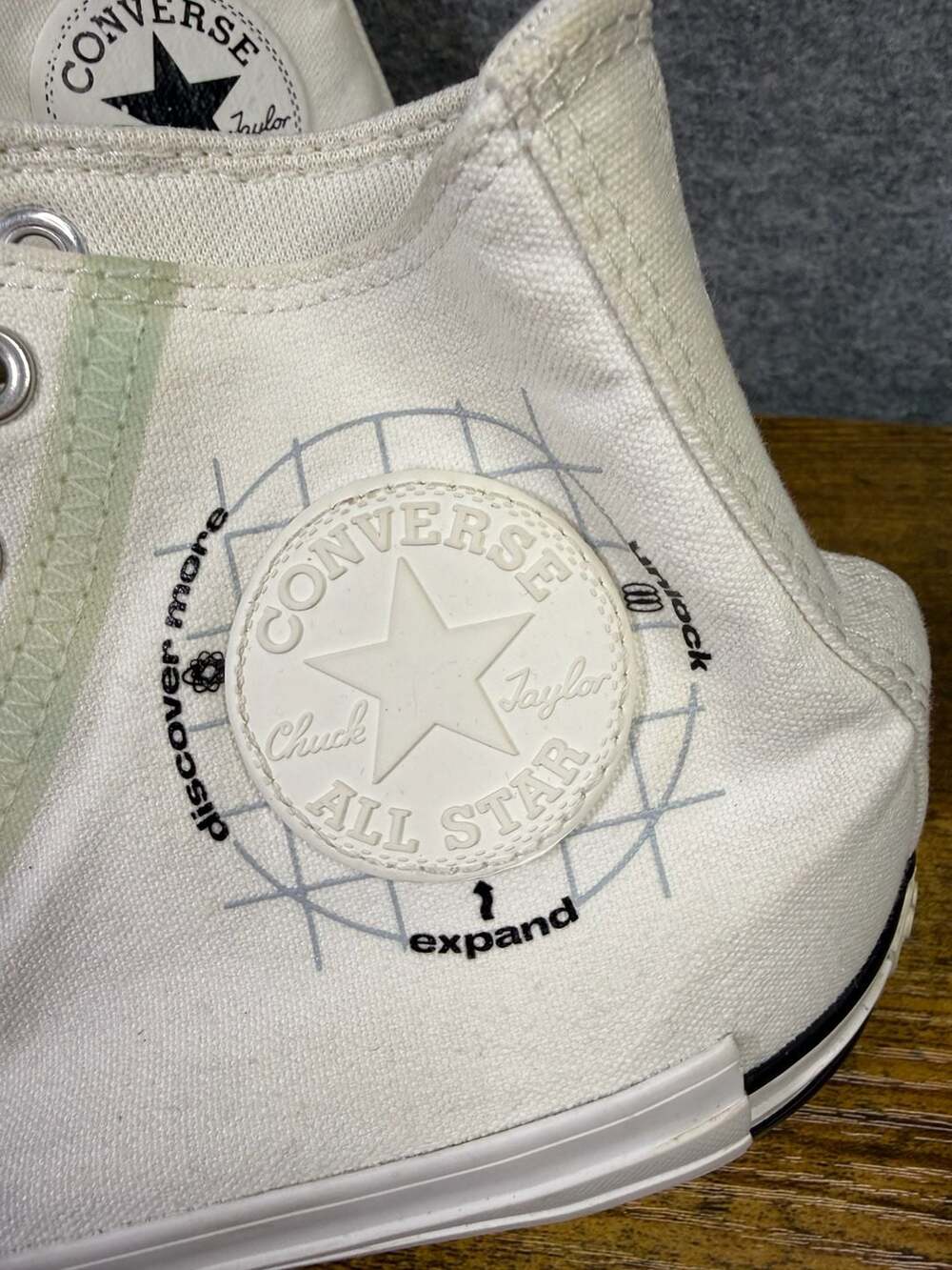 Converse Chuck Taylor All Star CX Explore High Top White/Black Sneakers A05179F - Picture 2 of 7